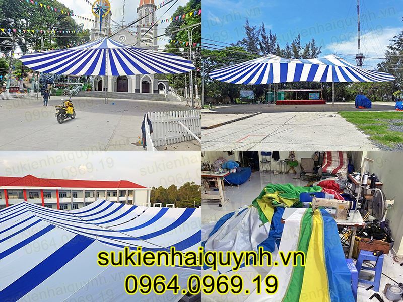 cơ sở may vải dù sự kiện dù sân trường khổ lớn giá gốc chất lượng đảm bảo